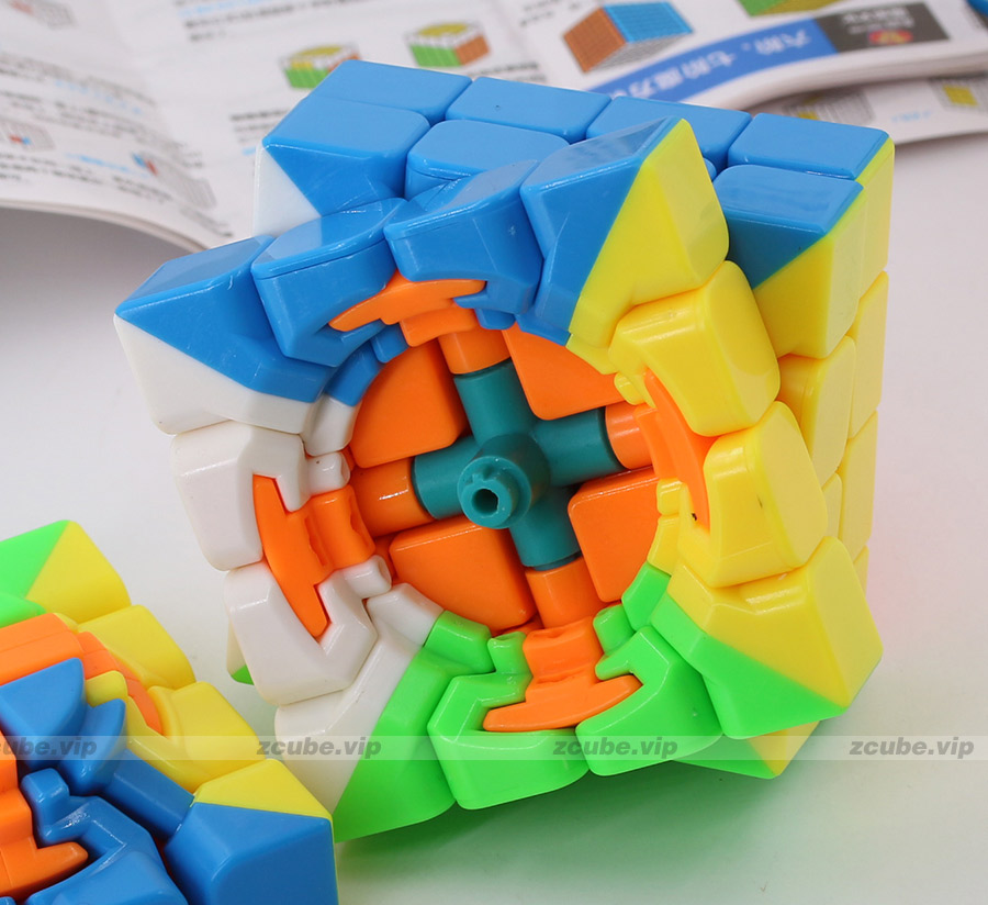 MoYu Meilong 4x4x4 Cube Magnétique 59 Mm – Surface Givrée, Anti-Pop, Réglable – Idéal Pour Débutants Et Pros – Avec Sac Et Trépied