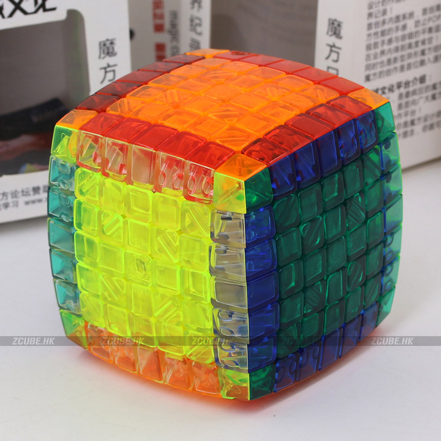 MoYu AoFu 限定版、7x7x7 透明 ルービック キューブ MoYu AoFu 7x7x7 Speed Cube Transparent_4x4x4_Cubezz.com
